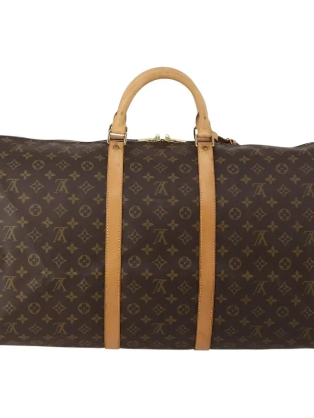 LOUIS VUITTON Monogram Keepall 60 Boston Bag M41422 LV Auth 187296V